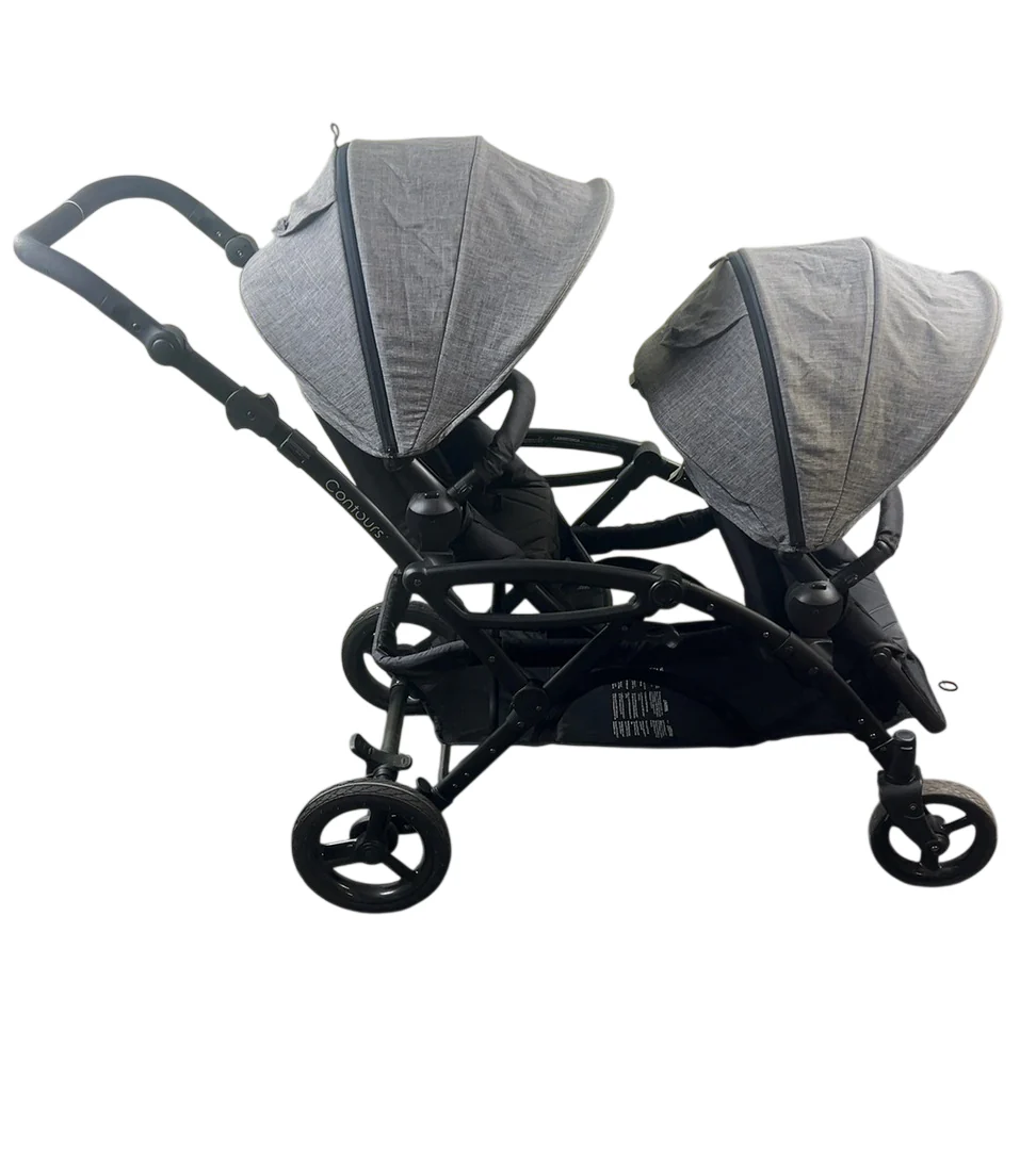 Contours Options Elite V2 Double Stroller, 2021, Graphite Grey - Image 2