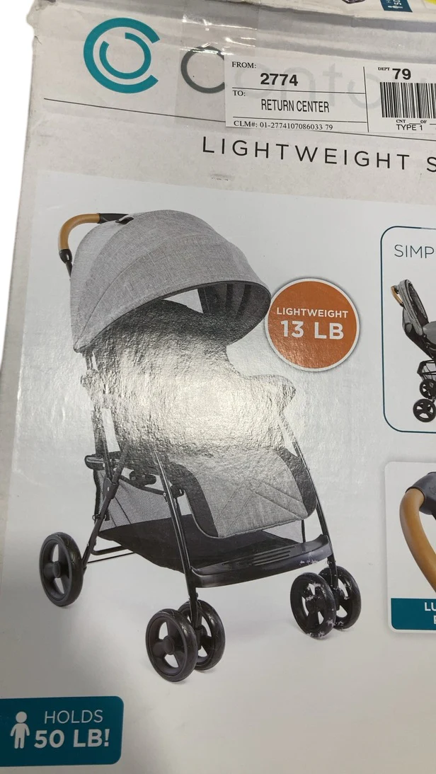 Contours Quick Lightweight Stroller, Grey, 2024 - Image 2