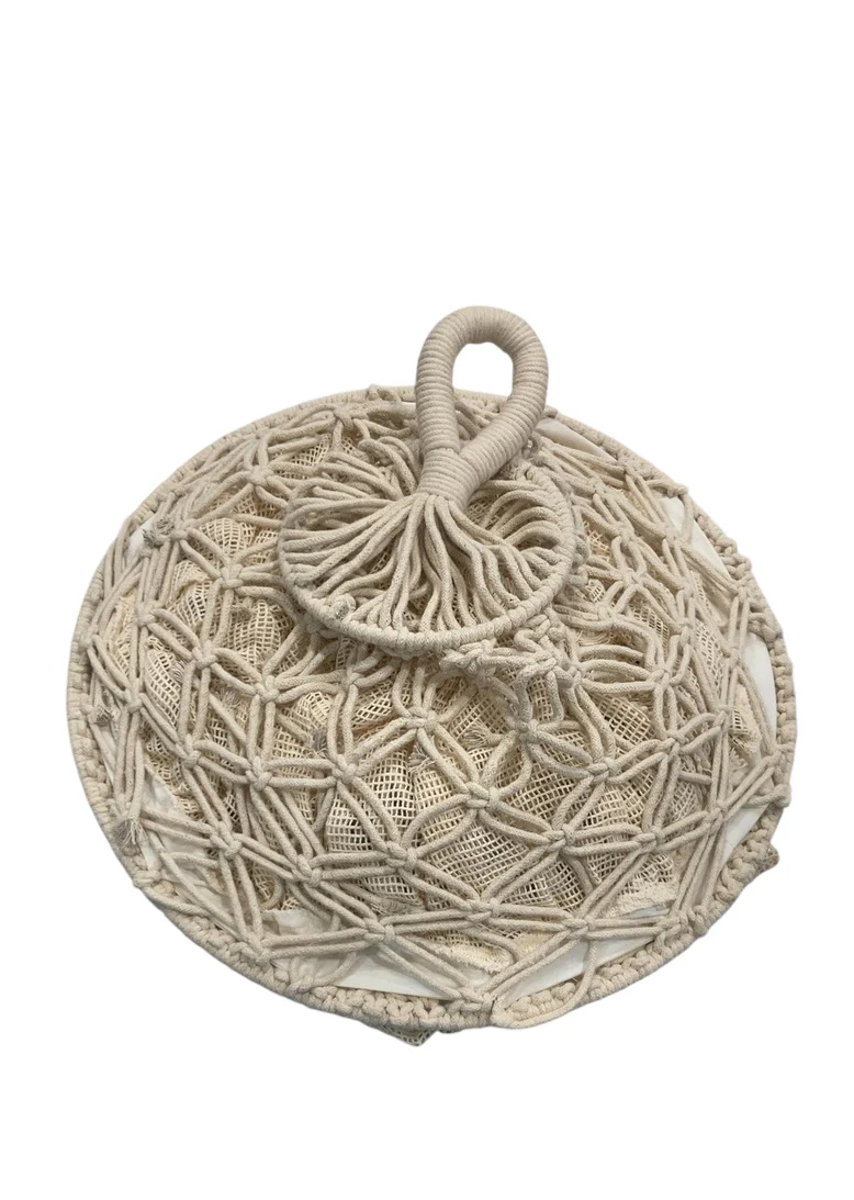 Crane Baby Boho Crib Canopy, Beige Macrame - Image 2