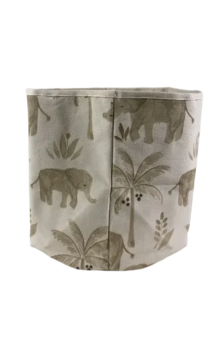 Crane Baby Cotton Canvas Storage Bin, Kendi Safari Animal - Image 3