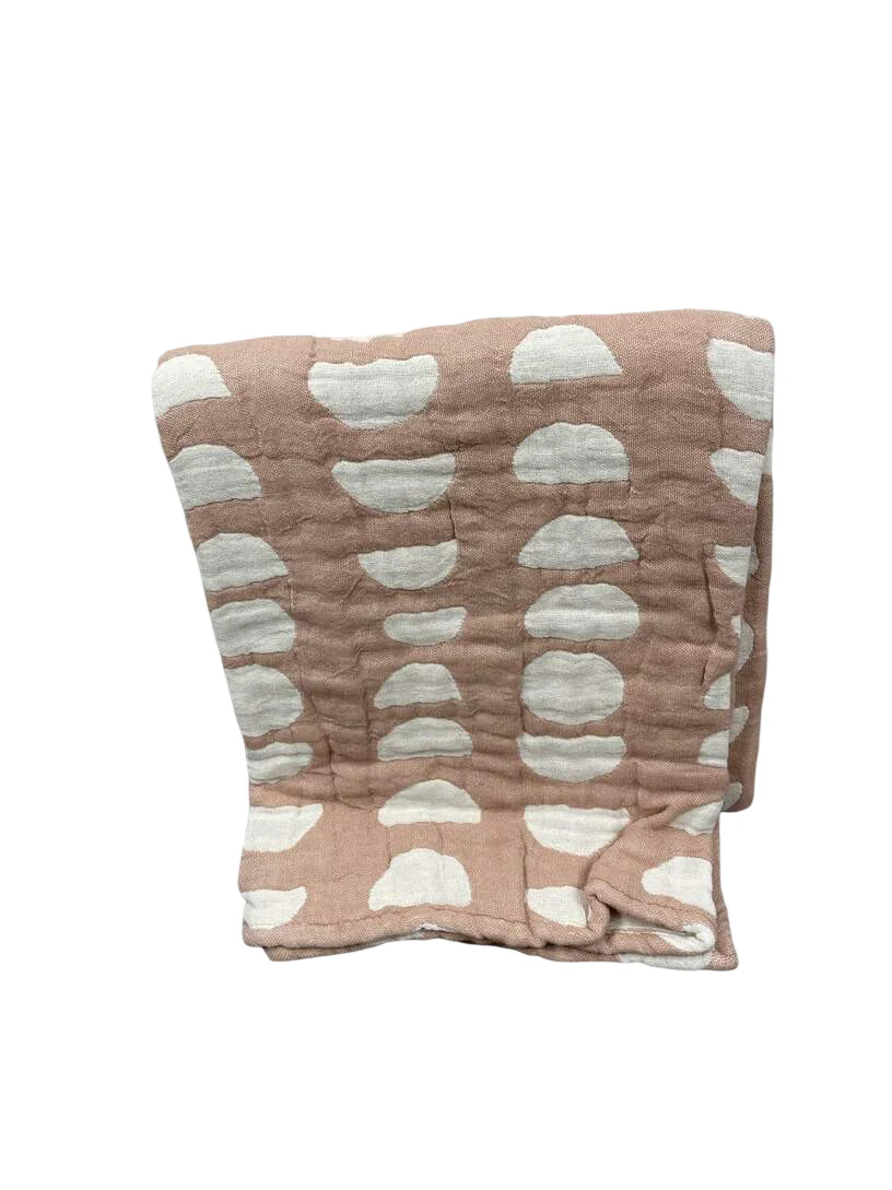 Crane Baby Cotton Muslin Jacquard Blanket, Copper Moon - Image 3