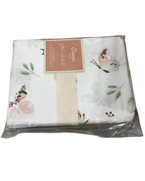Crane Baby Crib Fitted Sheet, Parker Butterfly - Image 5
