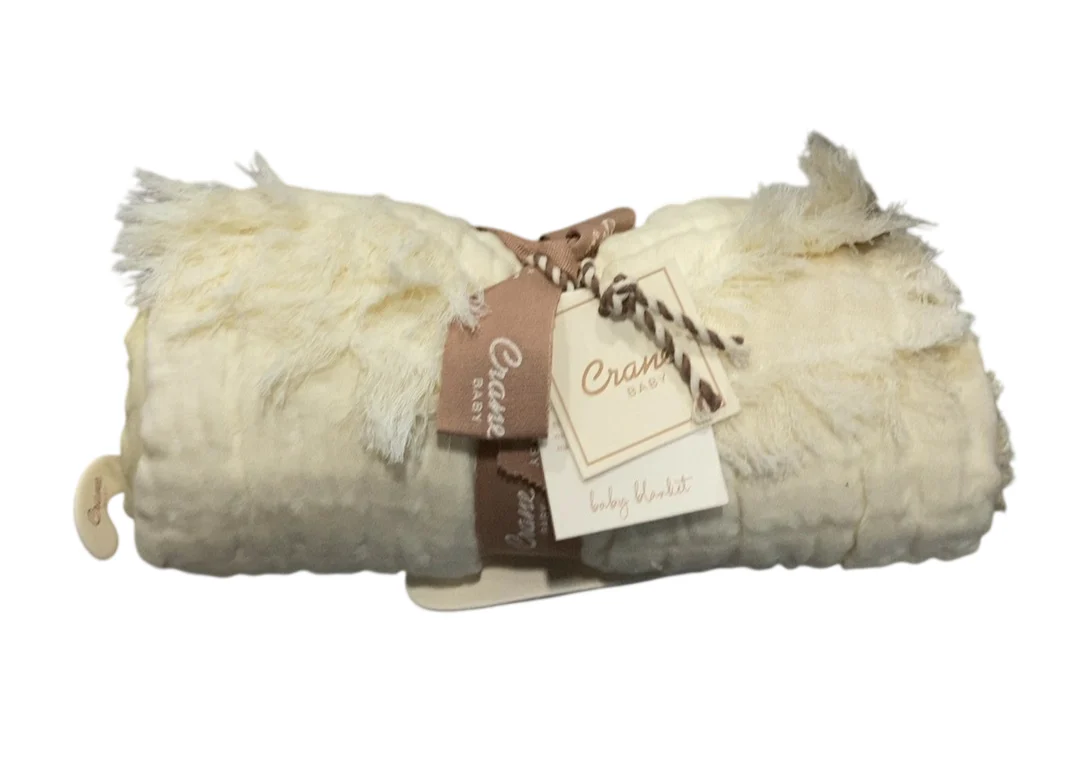 Crane Baby Multi-Layer Ombre Muslin Baby Blanket, Honey - Image 3