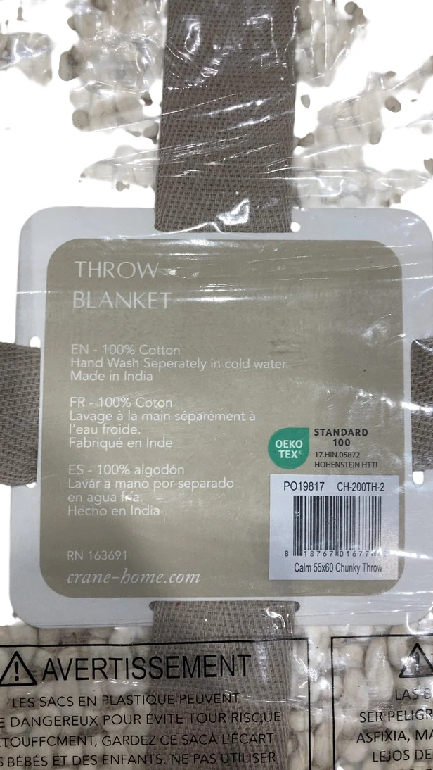 Crane Baby Throw Blanket, 55"x60", Calm Cloud - Image 4