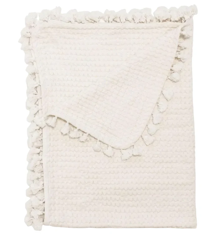 Crane Baby Waffle Knit Blanket, Birch
