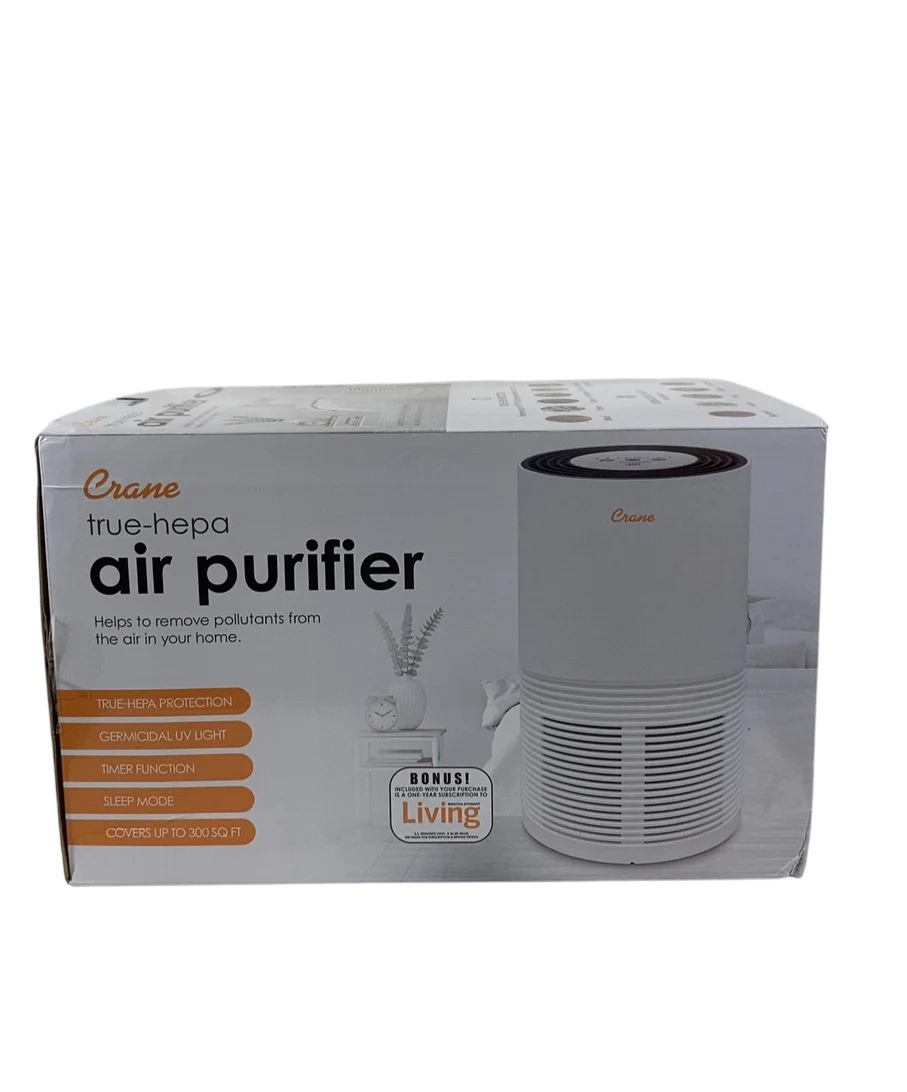 Crane True HEPA Air Purifier with UV Light, 300 Sq ft. - Image 3