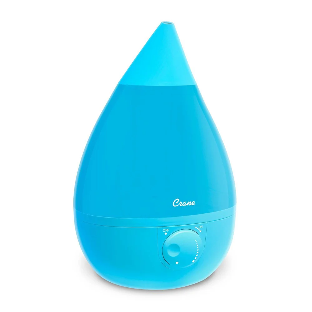 Crane Ultrasonic Cool Mist Humidifier, Aqua