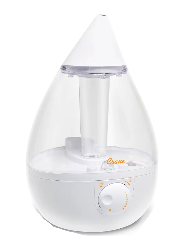 Crane Ultrasonic Cool Mist Humidifier, Clear
