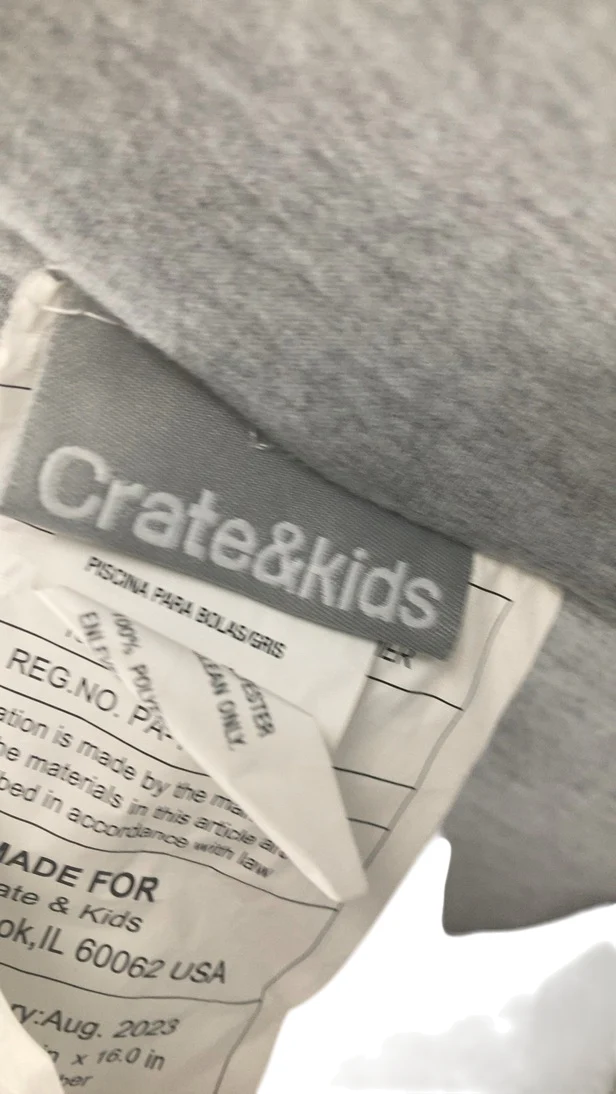 Crate & Kids Pop-up Ball Pit, Light Grey - Image 4