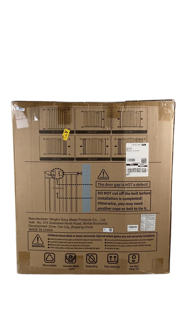 Cumbor Safety Gate, White, 29.7" to 46", S7V1 - Image 3
