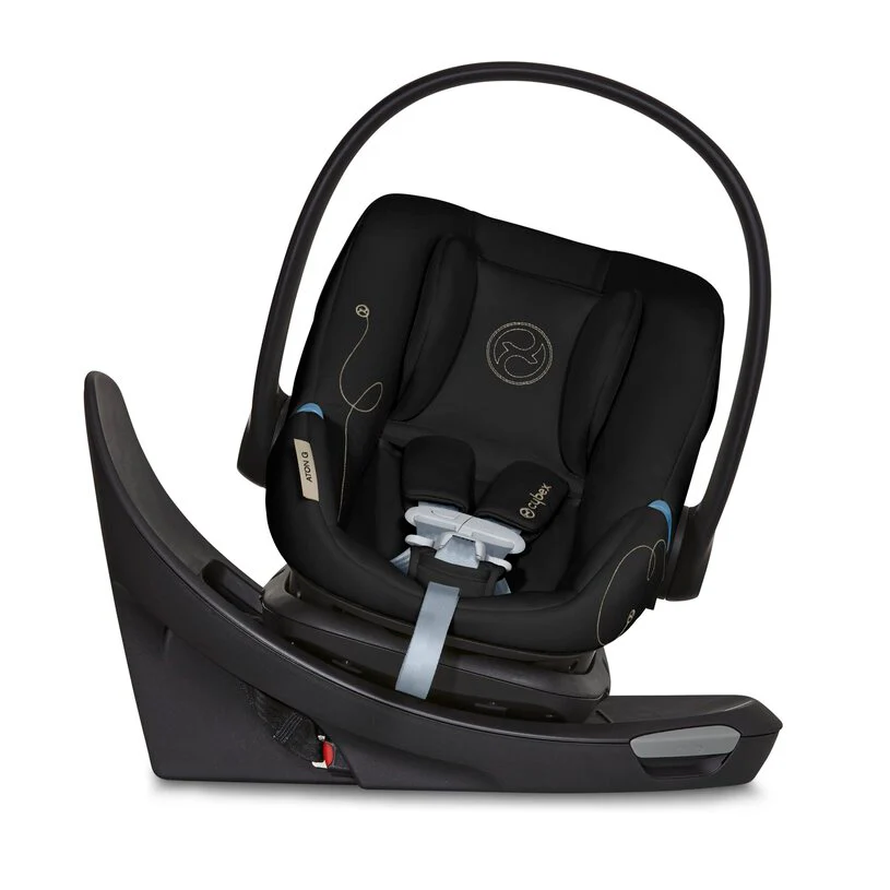 Cybex Aton G Swivel Infant Car Seat And Base, 2024, Moon Black