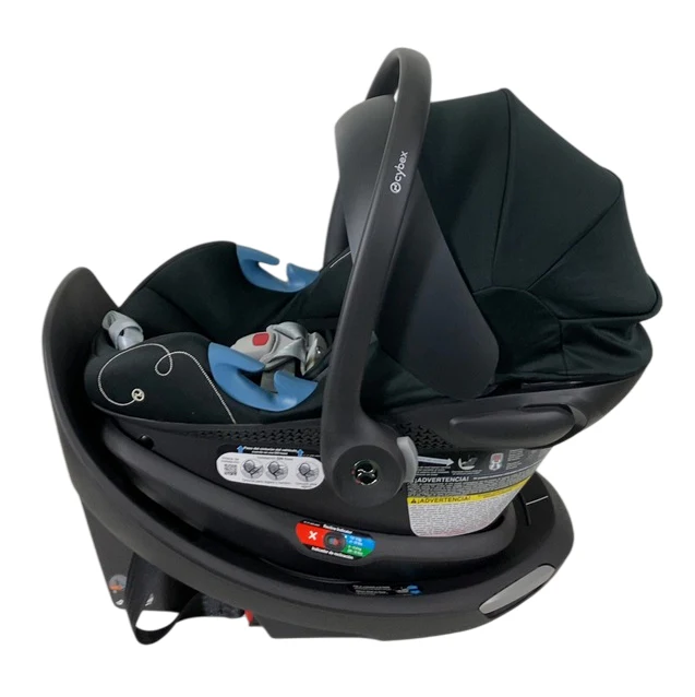 Cybex Aton G Swivel Infant Car Seat And Base, Moon Black, 2024 - Image 3