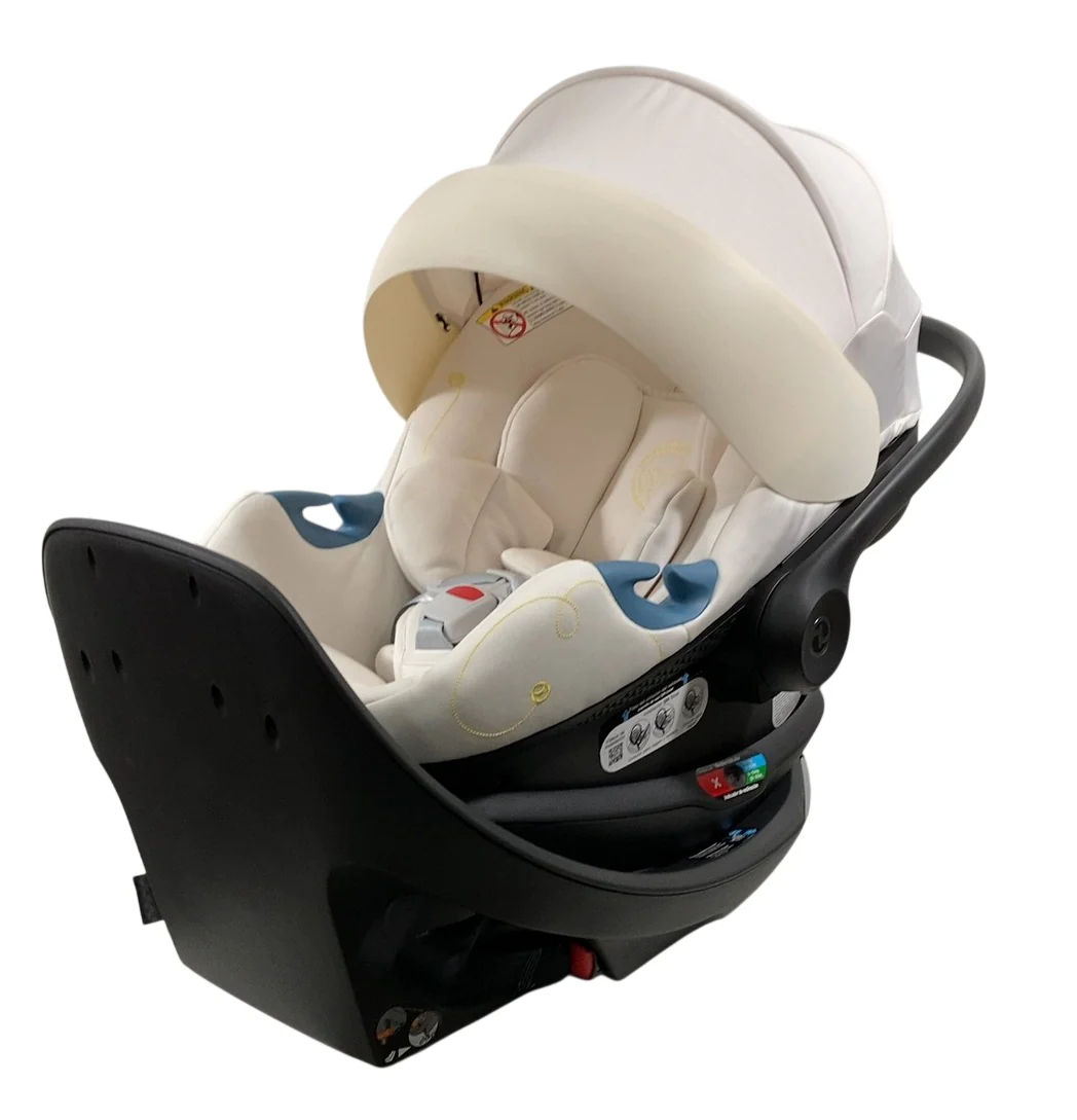 Cybex Aton G Swivel SensorSafe Rotating Infant Car Seat, 2024, Seashell Beige