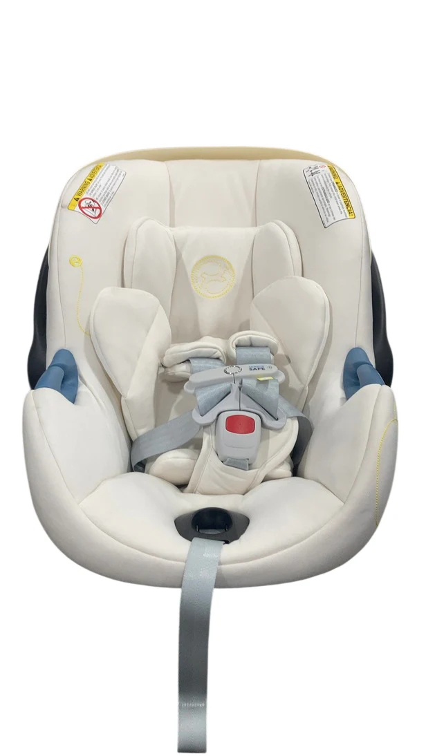 Cybex Aton G Swivel SensorSafe Rotating Infant Car Seat, 2024, Seashell Beige - Image 4