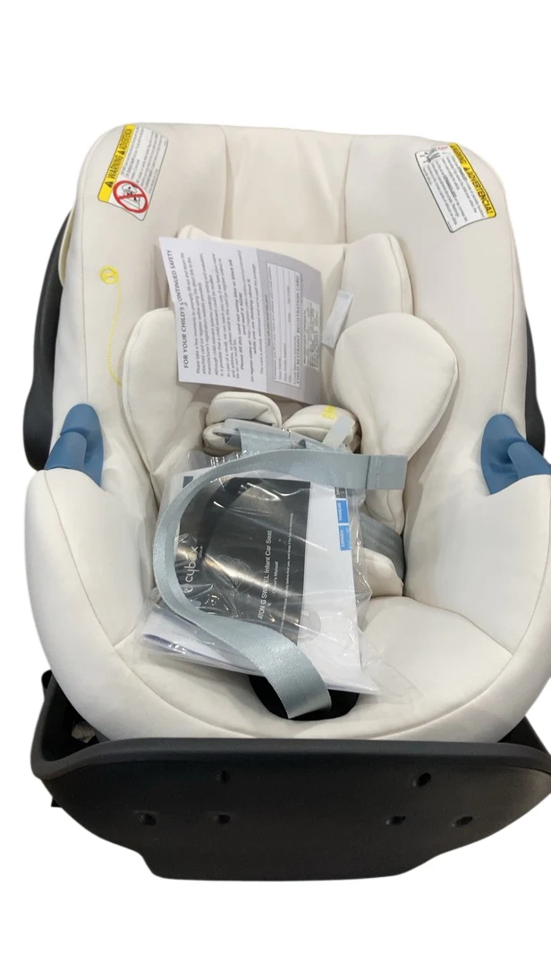 Cybex Aton G Swivel SensorSafe Rotating Infant Car Seat, Seashell Beige, 2024 - Image 3
