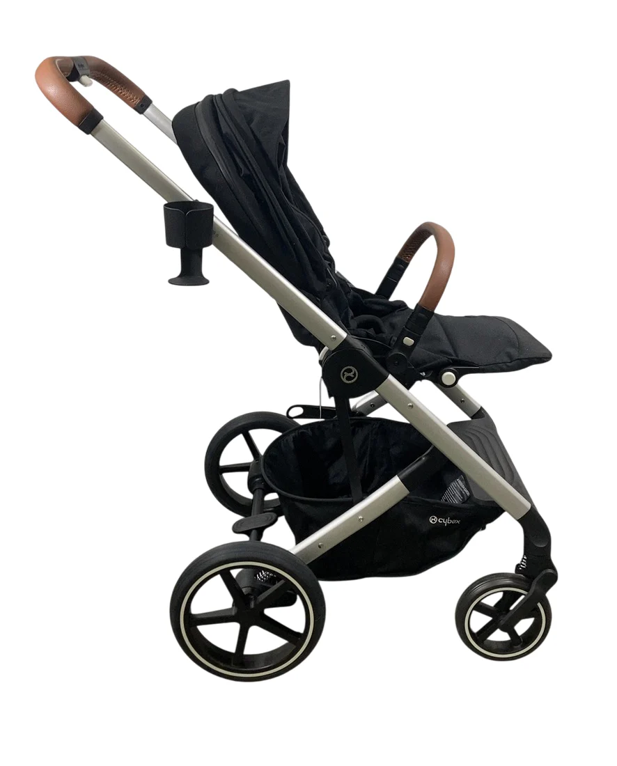 Cybex Balios S Lux Stroller, 2022, Deep Black, Silver Frame - Image 3