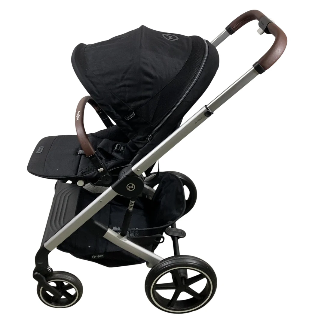 Cybex Balios S Lux Stroller, 2024, Moon Black, Silver - Image 3