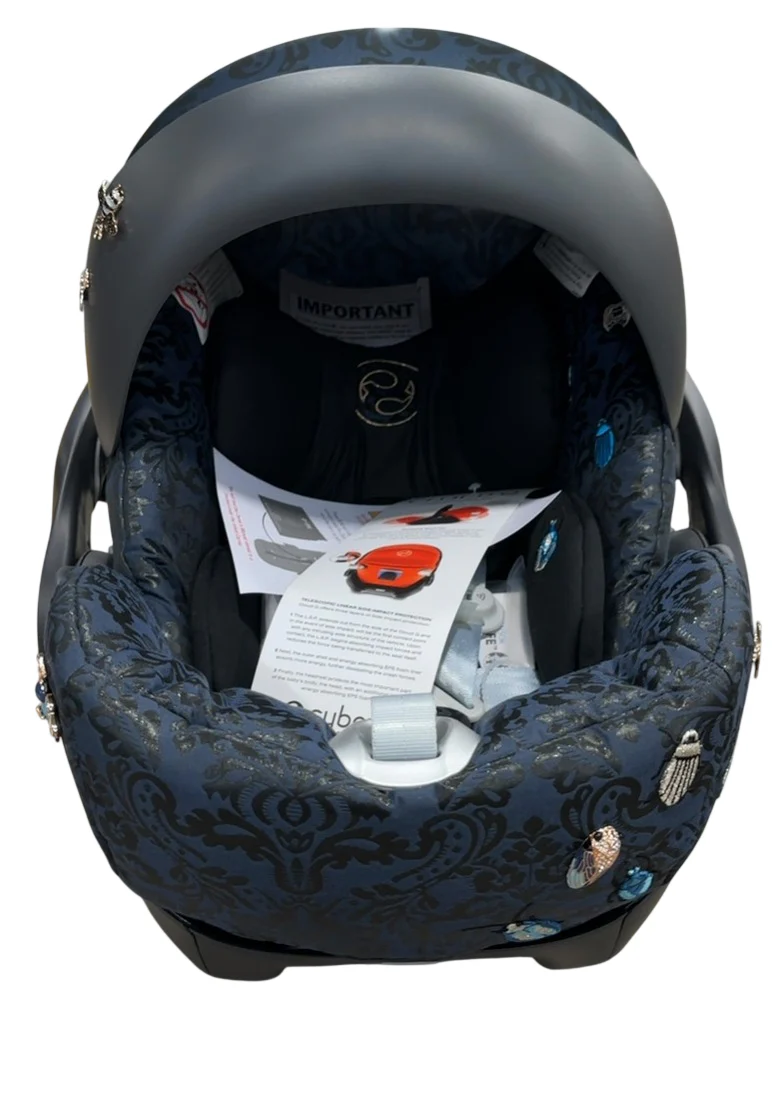 Cybex Cloud Q Infant Car Seat with SensorSafe, 2023, Jewels Of Nature - Image 3
