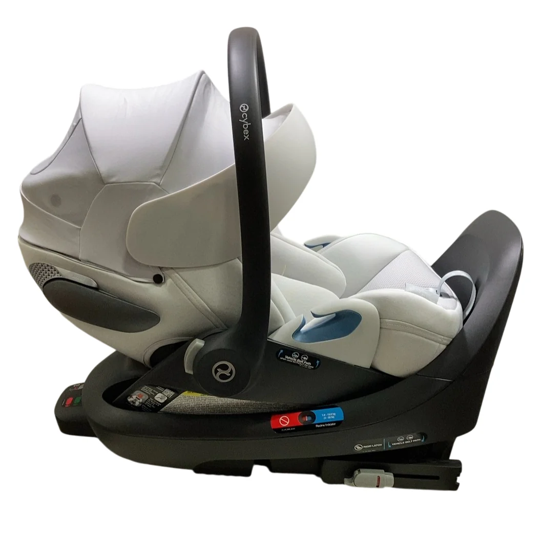 Cybex Cloud T SensorSafe Infant Car Seat With Base, 2024, Platinum White - Image 2