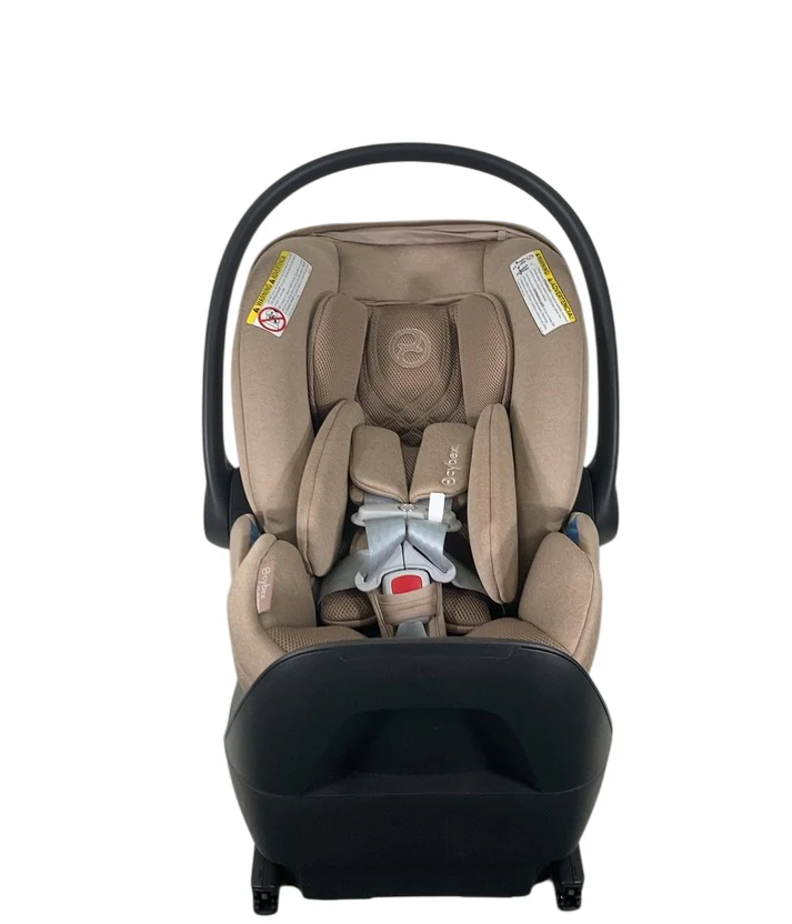 Cybex Cloud T SensorSafe Infant Car Seat With Base, Cozy Beige, 2025 - Image 4