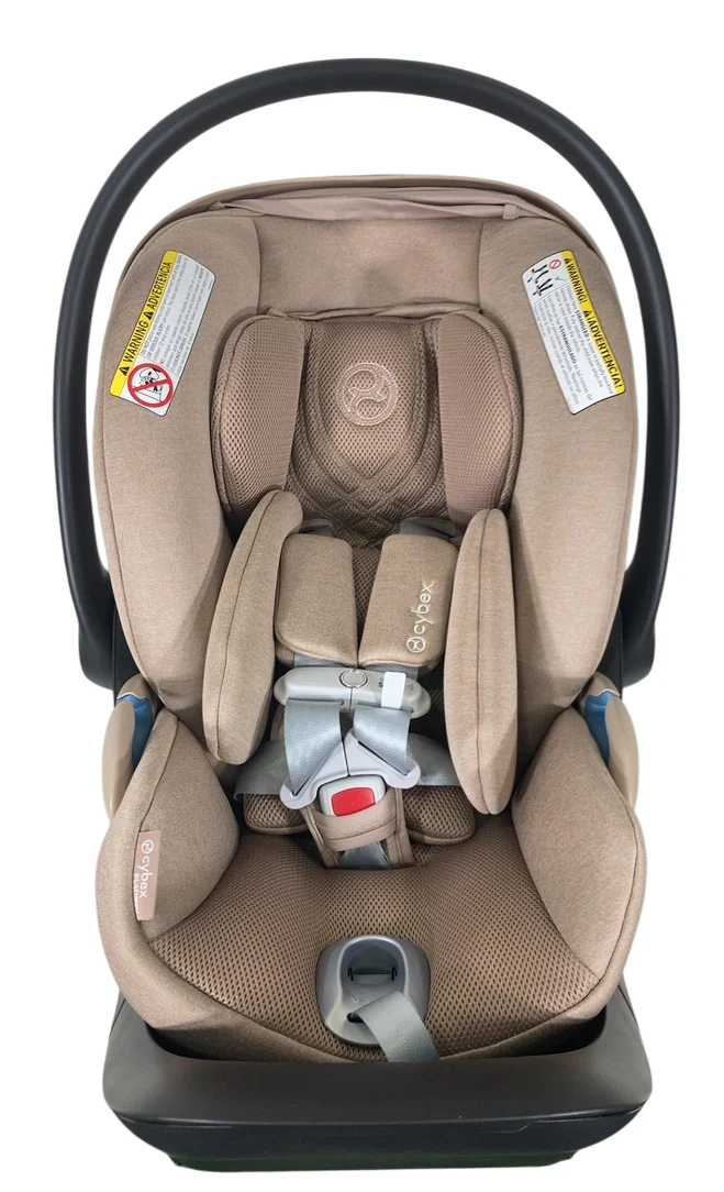 Cybex Cloud T SensorSafe Infant Car Seat With Base, Cozy Beige, 2025 - Image 5