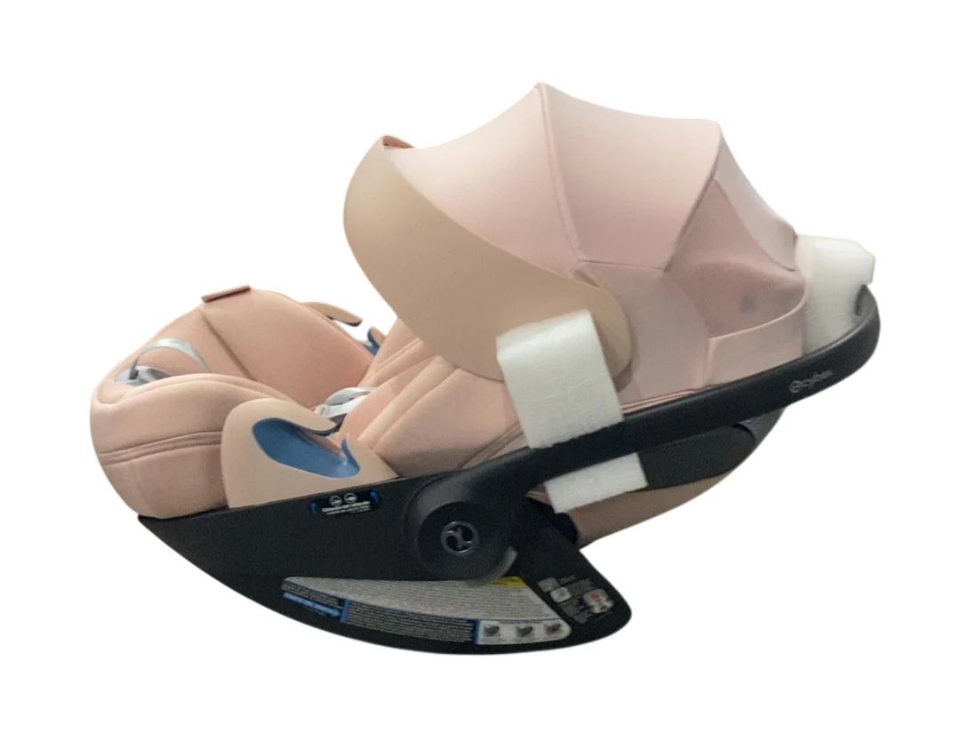 Cybex Cloud T SensorSafe Infant Car Seat With Base, 2025, Peach Pink - Image 2