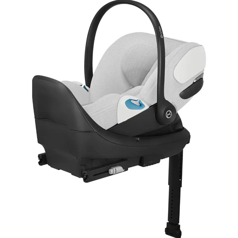 Cybex Cloud T SensorSafe Infant Car Seat With Load Leg Base, 2024, Platinum White
