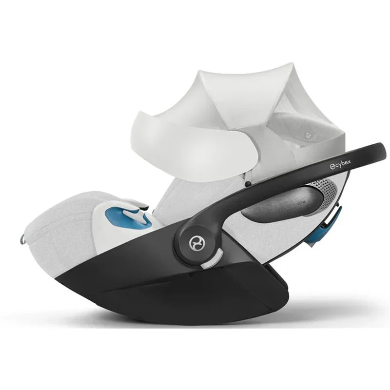 Cybex Cloud T SensorSafe Infant Car Seat With Load Leg Base, 2024, Platinum White - Image 3