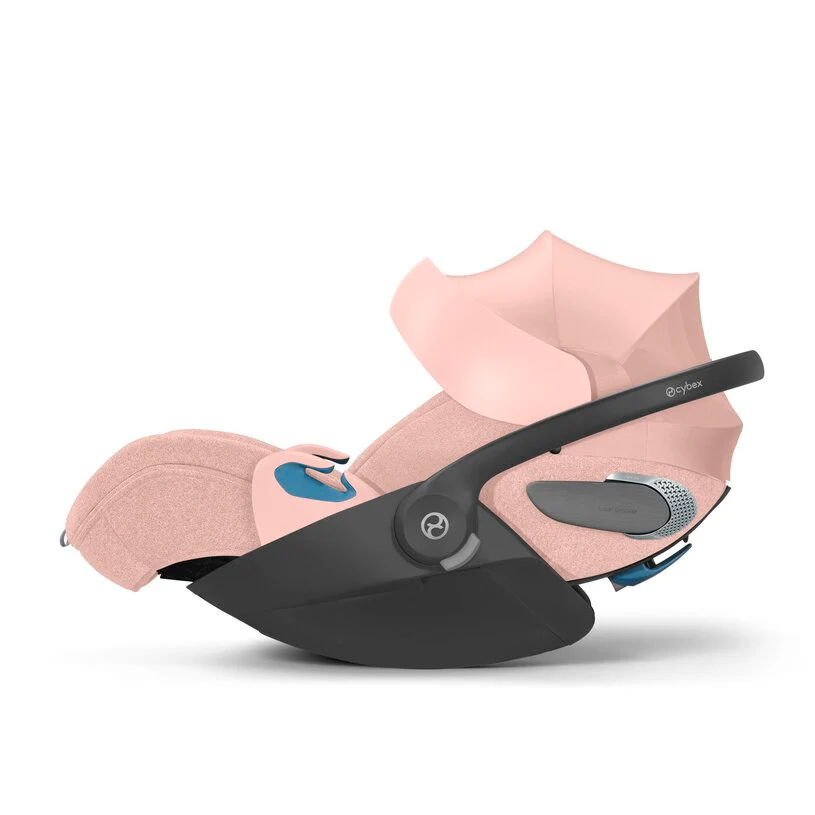 Cybex Cloud T SensorSafe Infant Car Seat With Load Leg Base, 2025, Peach Pink