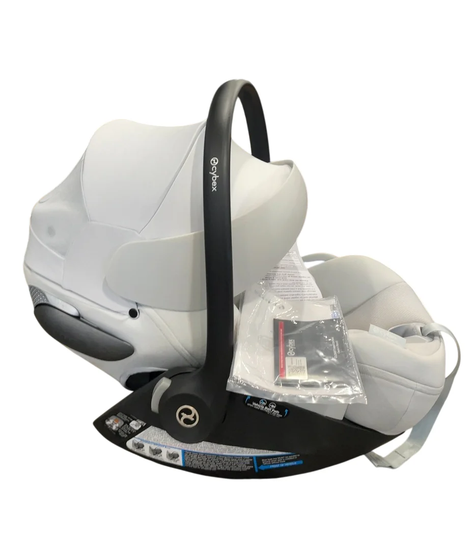 Cybex Cloud T SensorSafe Infant Car Seat With Load Leg Base, 2025, Platinum White - Image 2