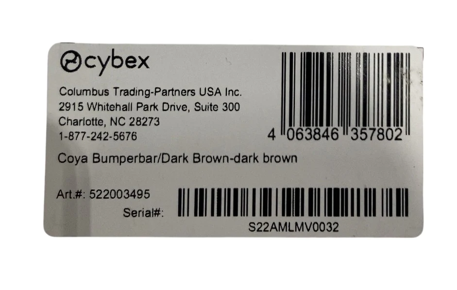 Cybex Coya Bumper Bar, Dark Brown - Image 4