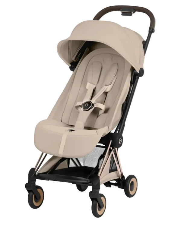 Cybex Coya Stroller, 2024, Cozy Beige, Rose Gold