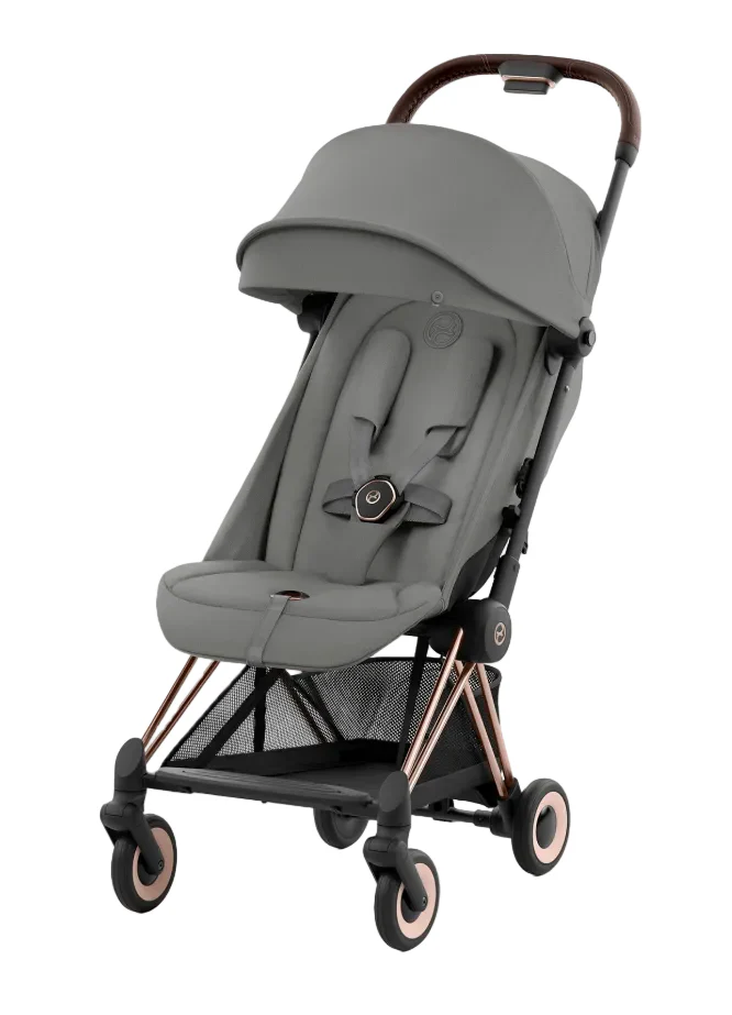 Cybex Coya Stroller, 2023, Mirage Grey, Rose Gold