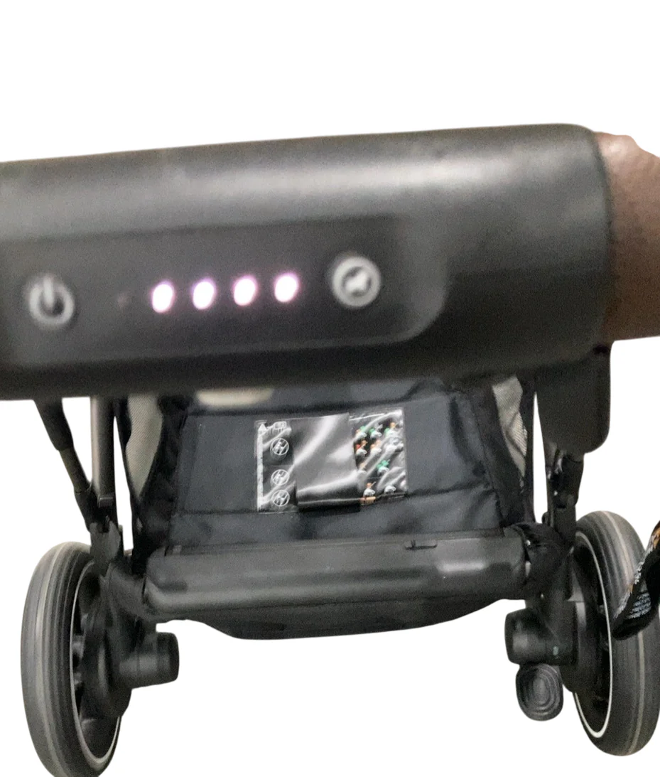 Cybex e-Gazelle S Stroller, 2024, Almond Beige, Black - Image 8