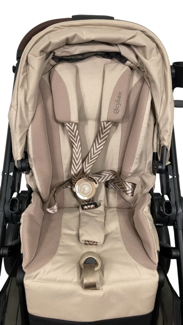 Cybex e-Gazelle S Stroller, 2024, Almond Beige, Black - Image 6