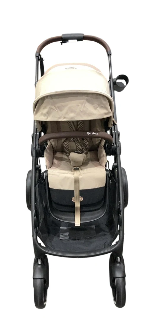 Cybex e-Gazelle S Stroller, 2024, Almond Beige, Black