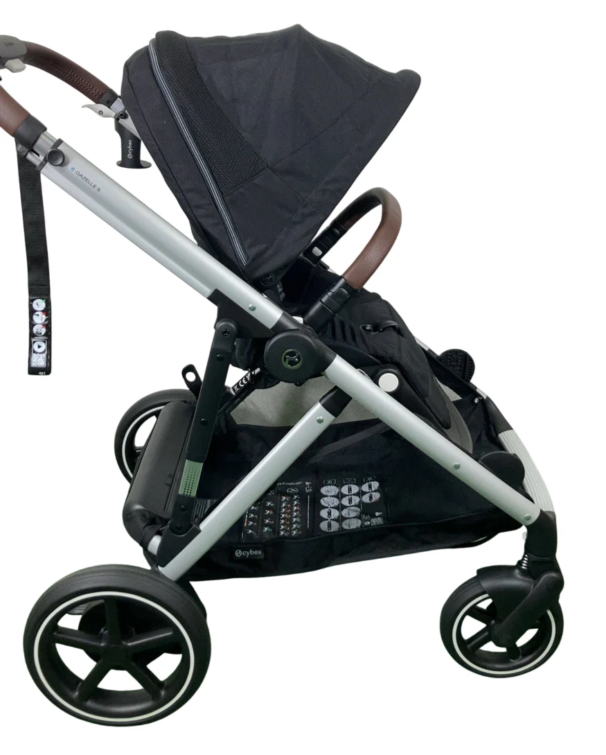 Cybex e-Gazelle S Stroller, 2024, Black, Moon Black - Image 6