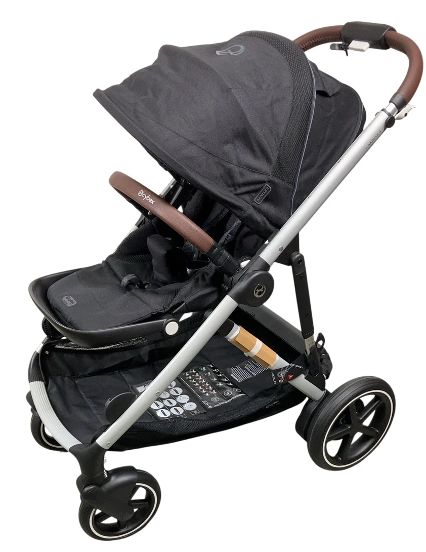 Cybex e-Gazelle S Stroller, 2024, Moon Black, Silver