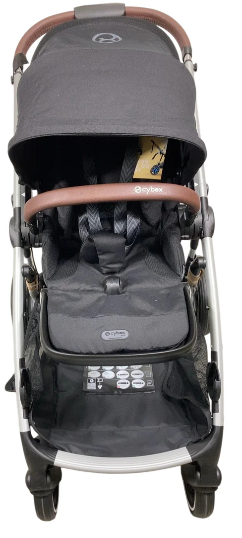Cybex e-Gazelle S Stroller, 2024, Moon Black, Silver - Image 4