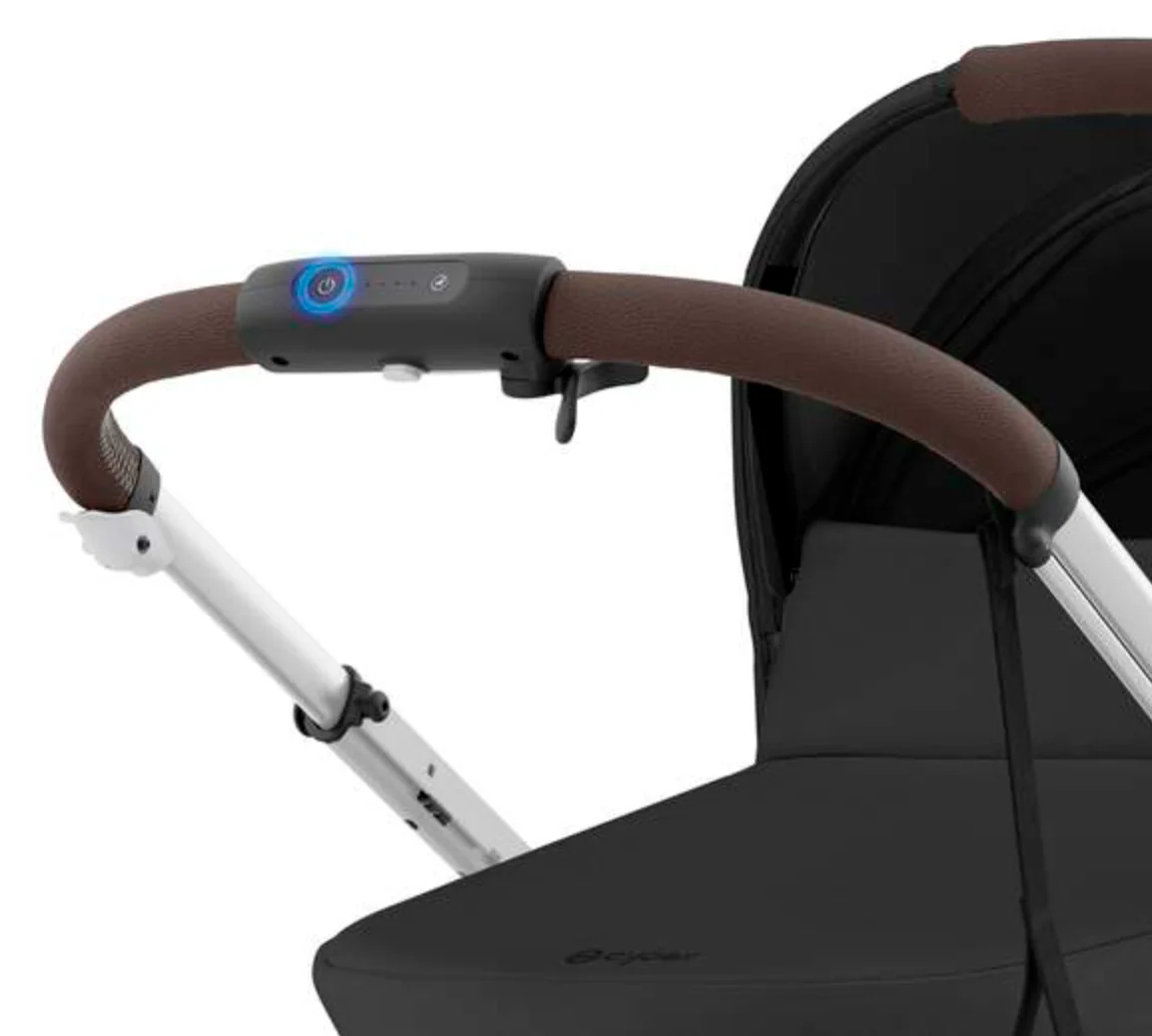 Cybex e-Gazelle S Stroller, 2024, Moon Black, Silver - Image 6