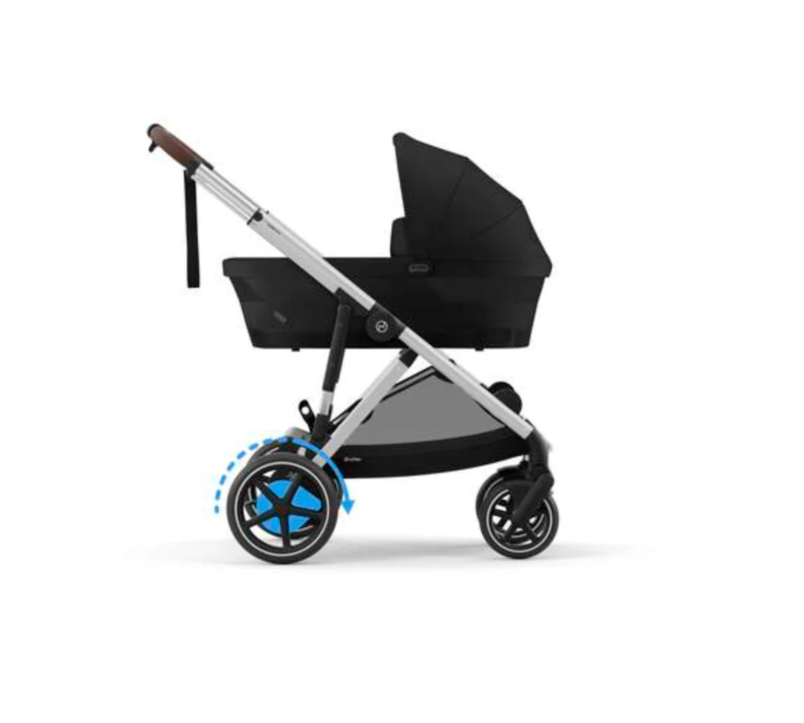 Cybex e-Gazelle S Stroller, 2024, Moon Black, Silver - Image 7