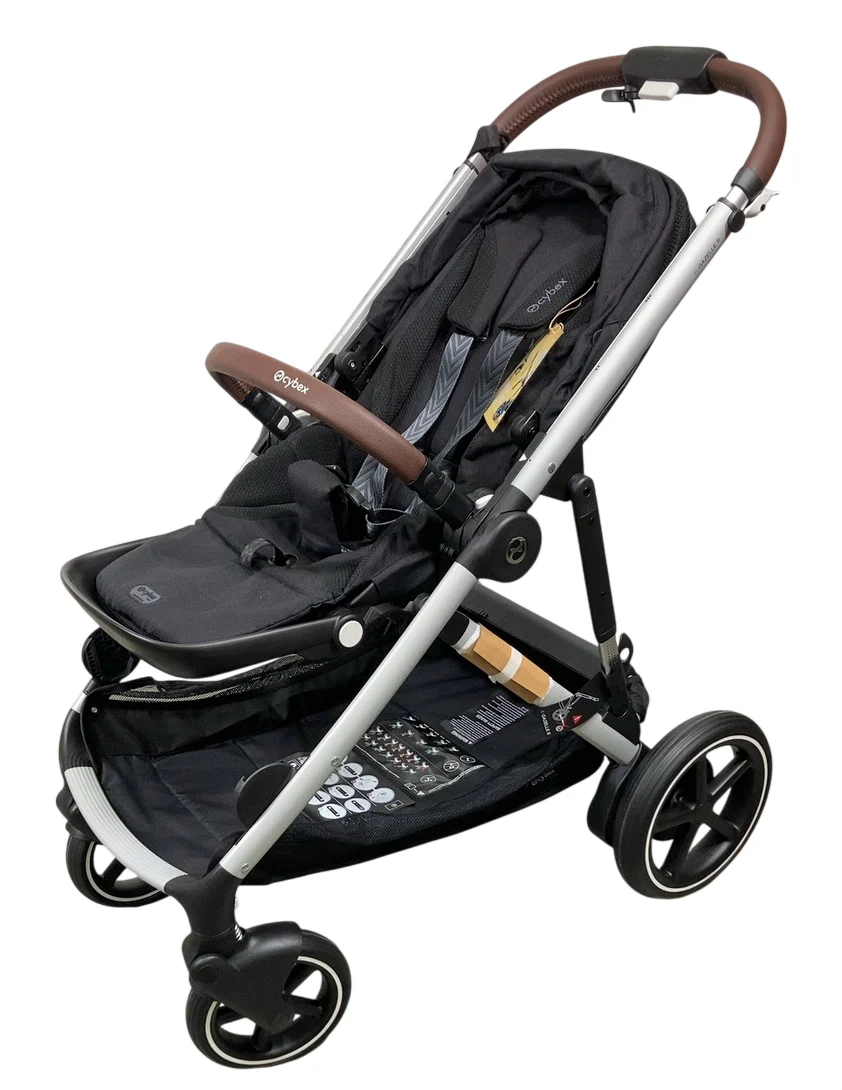 Cybex e-Gazelle S Stroller, 2024, Moon Black, Silver - Image 2