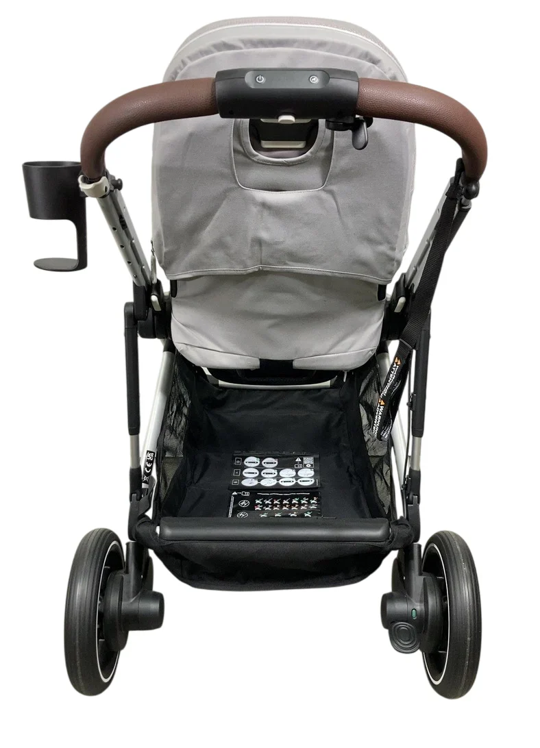 Cybex e-Gazelle S Stroller, 2024, Silver, Stone Grey - Image 4