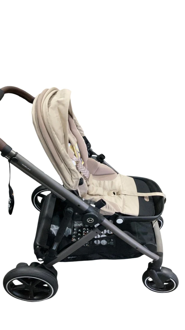 Cybex e-Gazelle S Stroller, 2025, Almond Beige, Black - Image 2