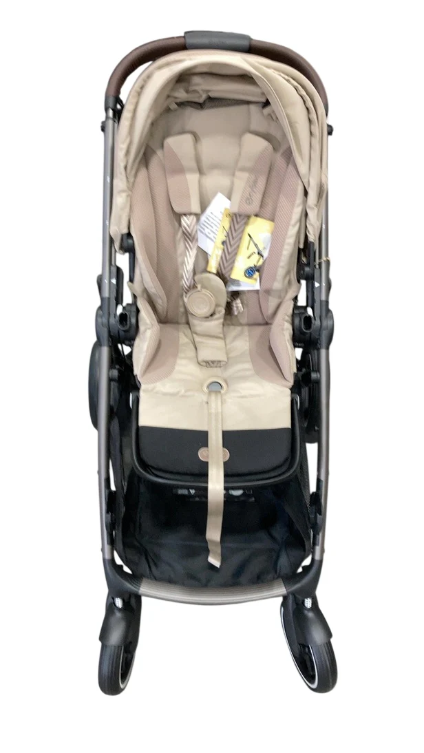 Cybex e-Gazelle S Stroller, 2025, Almond Beige, Black - Image 3