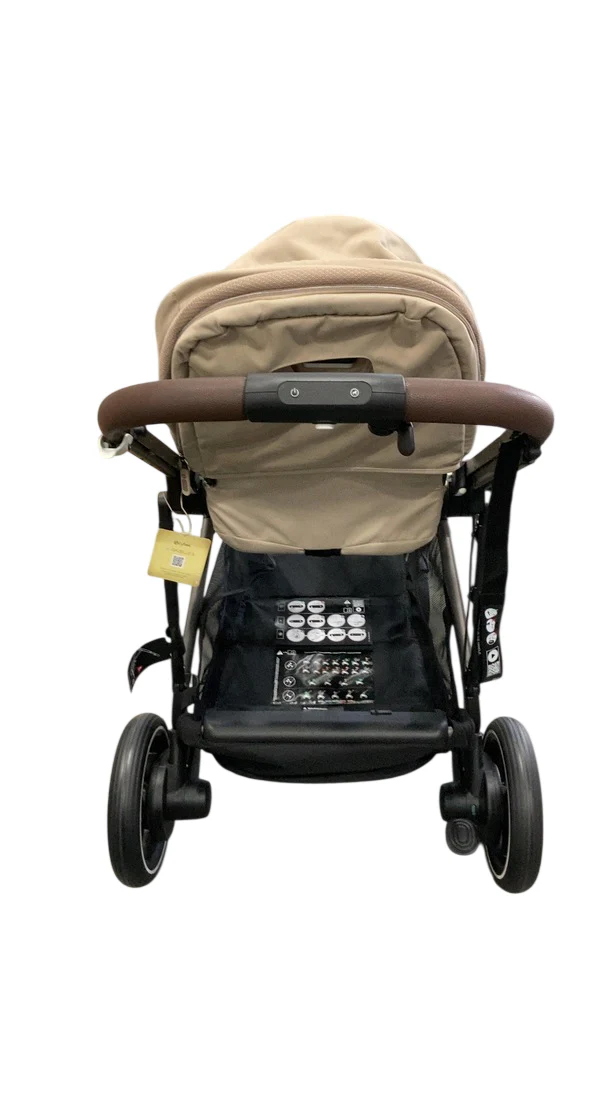 Cybex e-Gazelle S Stroller, 2025, Almond Beige, Black - Image 4