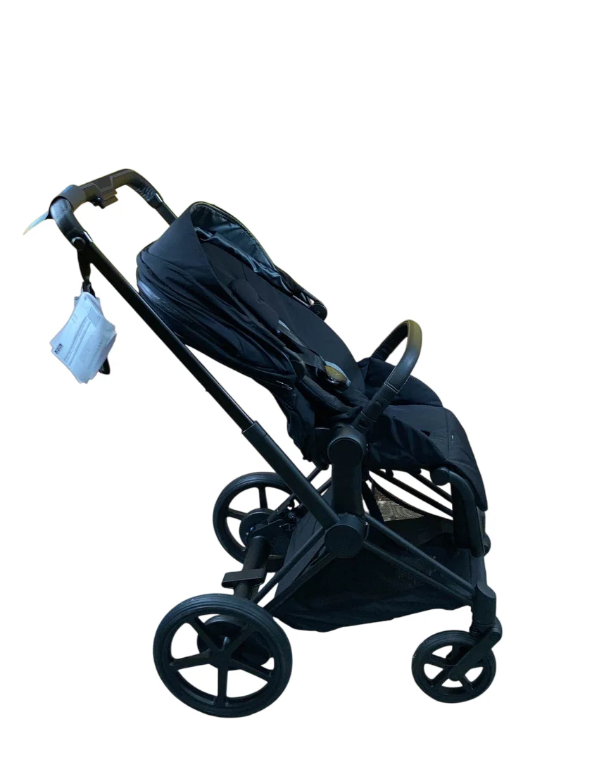 Cybex E-PRIAM Electric Stroller, 2023, Deep Black, Matte Black, with Battery - Image 3