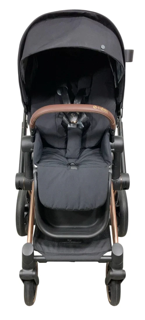 Cybex e-Priam2 Stroller, 2024, Deep Black, Rose Gold, with Battery - Image 4