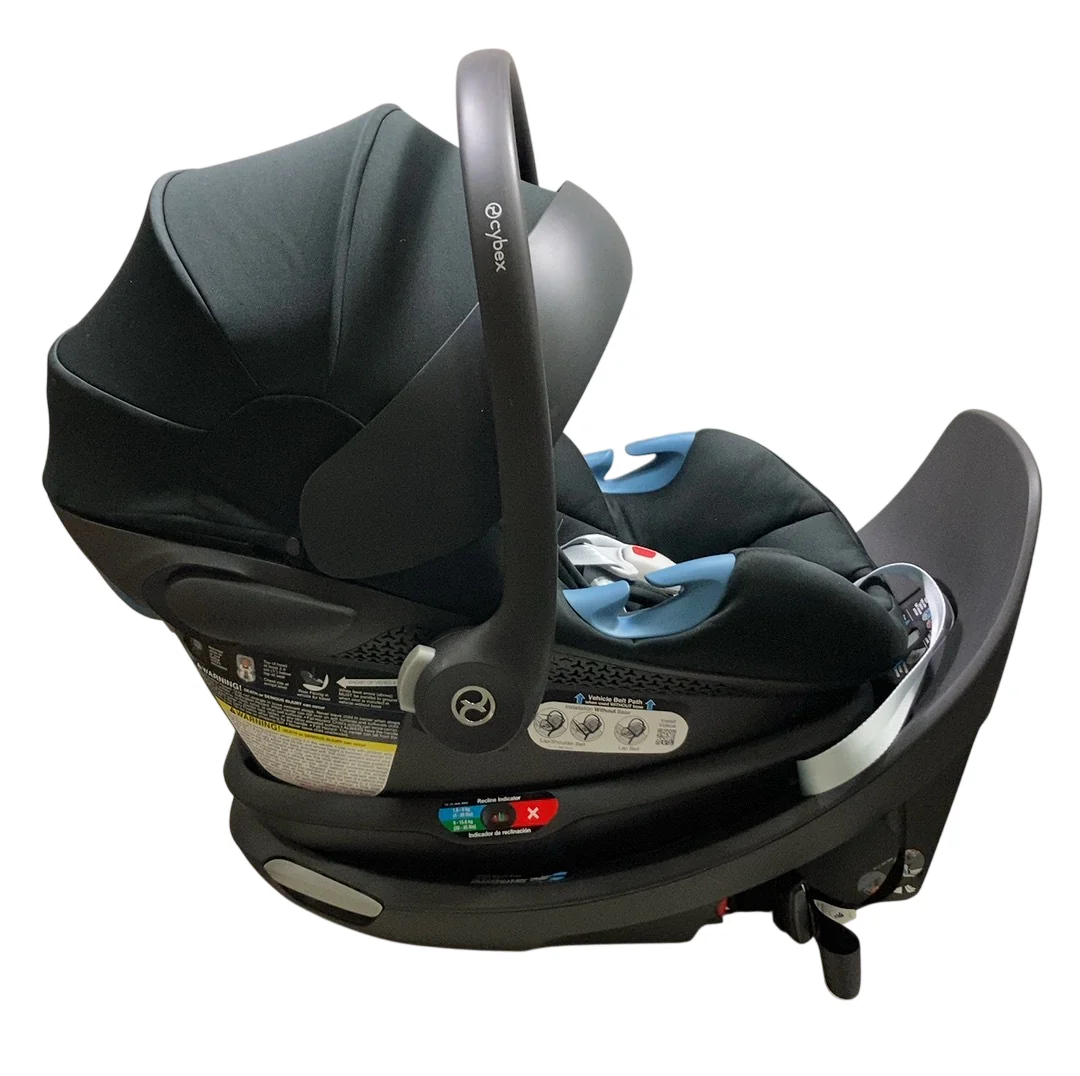 Cybex Eos and Aton G Swivel Travel System, 2024, Moon Black, Silver Frame - Image 11