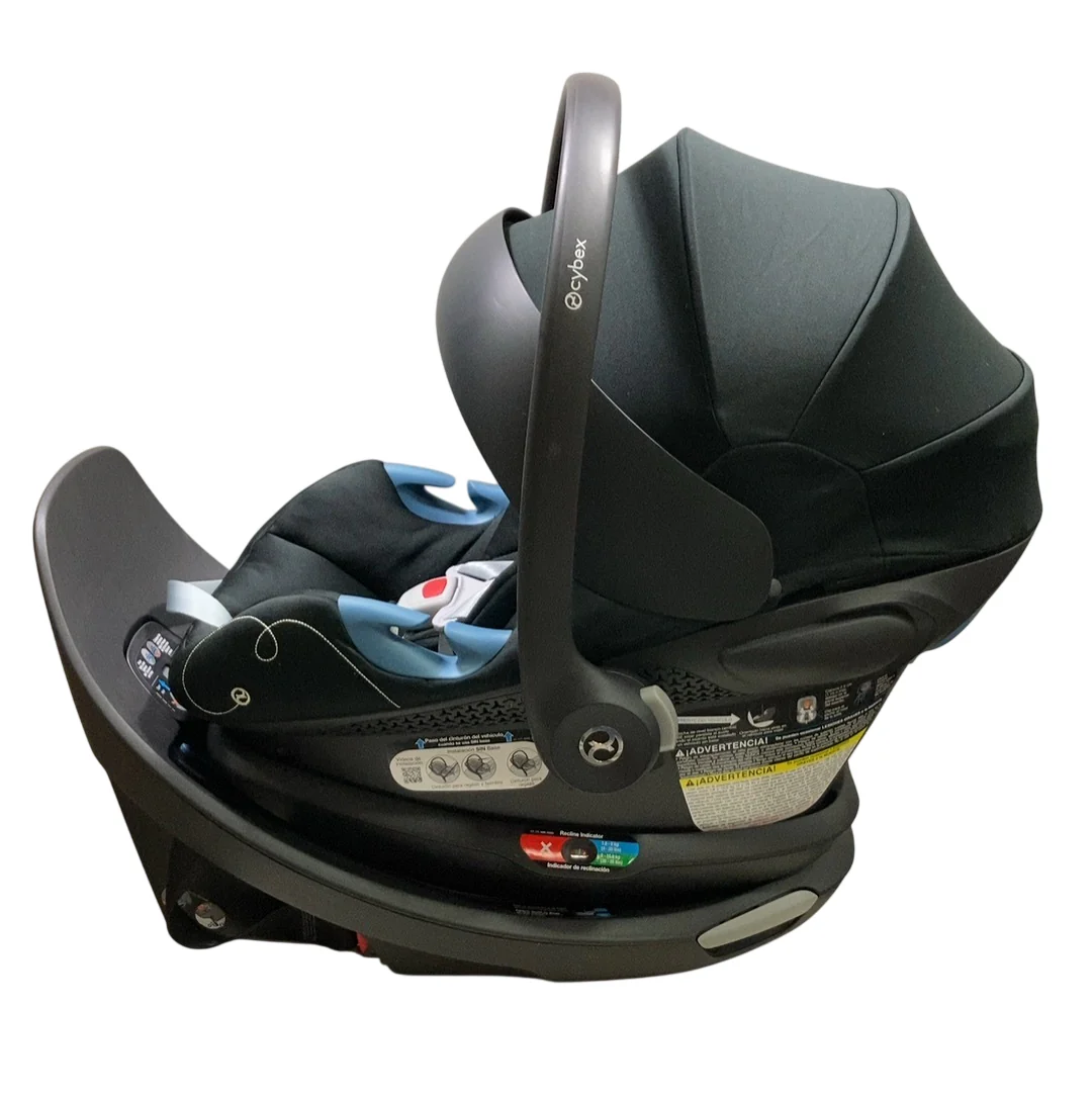 Cybex Eos and Aton G Swivel Travel System, 2024, Moon Black, Silver Frame - Image 12